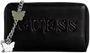 [GUESS] Factory Women's Lilly Ann Zip-Around Wallet, Black, Wallet