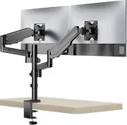 Premium Dual LCD Monitor Desk Mount Fully Adjustable Gas Spring Stand for Displ