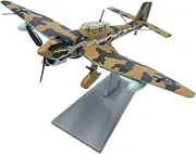 Replica Pre-Build Aircraf 1:72 For Scale German JU87 Stuka Dive Bomber Die-cast Metal Airplane Military Display Model For Veterans Pilots Travelers Or Aviation Enthusiasts As Gifts Collection Gift Dis