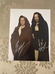 Liam Neeson & Ewan McGregor Star Wars Signed 8 X 10 Photo With COA