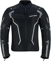 Tuff Gear® Motorcycle Jacket– Waterproof Mesh Summer Motorbike Jacket Mens, Premium Quality Bike Riding Touring Jacket With CE Armored Protection