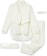 [Joey Couture] Boy's Tuxedo Tail Suit Set with Shirt and Bowtie
