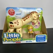 Fisher Price Little People Animal Zoo Giraffe & Zookeeper Toy NEW (Shelf Wear)