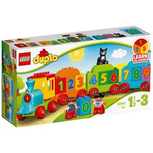 【正品行貨】LEGO/樂高積木得寶10847數字火車大顆粒兒童拼裝玩具