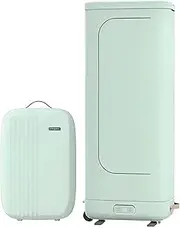 Portable Clothes Dryer,Home Foldable 800W Electric Clothes Dryer,Quick Drying Mites Removal,180min Smart Time,Light green