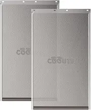 Cooute 2 Pack Pet Door Replacement Flap with Magnetic Closure, Compatible with PetSafe Freedom Dog Door PAC11-11038 Medium 8 1/4" w x 12 3/4" h Dog and Cat Door Flap with Screws