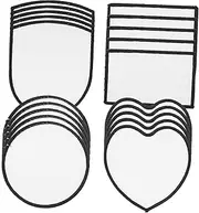 [BATHVEVE] 20pcs Blank Iron Sublimation Patches for DIY Clothing Repair and Decoration with Your Own Designs for Hats Bags and More