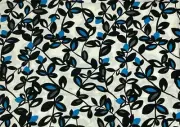 Vintage Fabric Abstract Geometric Mod MCM Scandinavian Rayon 2 yds