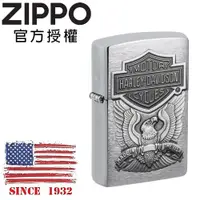 在飛比找PChome24h購物優惠-ZIPPO Harley-Davidson哈雷飛鷹徽章防風打