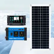 6000W 100A 110V Solar Panel Kit Complete Solar Power Generator Home Grid Systeir