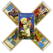 Tarot of White Cats 78 Card Deck English Divination Board Game High Quality
