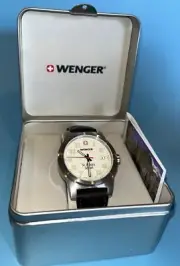 Victorinox Wenger Watch, New with St Albans School,org. metal box,manual,collect