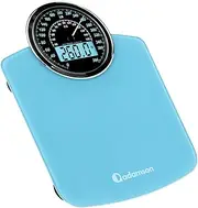 Adamson Hybrid 2-in-1 Analog & Digital Weighing Scale for Body Weight up to 400lbs + Thick Tempered Glass + Extra Large Display + Easy to Read Digital Bathroom Scale + New Version - Light Blue