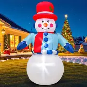 6FT Christmas Inflatables Snowman Outdoor Yard Decorations Christmas Blow up ...