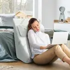 2Pcs Wedge Pillow Set Memory Foam Reading Pillow Back Support Pillow Adjustable