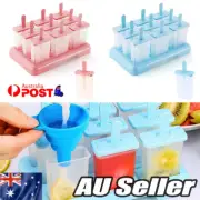 9X Ice Lolly Popsicle Mould Maker Sticks Ice Cream Frozen Yoghurt Dessert Pack T