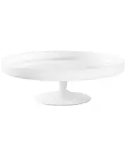 Barski Glass Opal Footed Cake Plate Stand