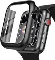 Compatible for Apple Watch Series 3 Series 2 1 42mm Case with Built-in Tempered Glass Screen Protector, Ultra Thin Matte Hard PC Protective Cover Replacement for iWatch 3 2 1 Case