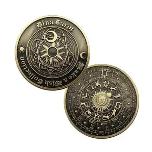 【包郵】星座紀念幣浮雕硬幣可把玩幣手指轉硬幣