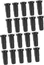 LAPYAPPE 20Pcs Stem Inserts Sleeves for Chair Wheels Caster Socket Caps Easy Installation Mounting Sockets Wheel Stopper Protectors for Rolling Furniture Enhanced