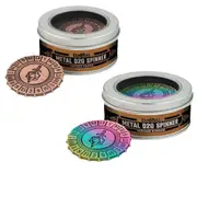 [Metallic Dice Games] MDG Metal d20 Spinner - Torched Rainbow