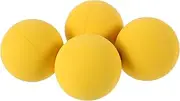 Kisangel High Elastic Training Ball Set 4pcs Rebound Balls for Sports Practice Baseball Softball Training Yellow