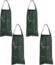 Hanging Strawberry and Tomato Planter Bags, 4Pcs 8 Hole Upside Down Tomato Planter Hanging Bag with Handle,Upside Down Tomatos Plant Hang Bag Strawberry Grow Bag
