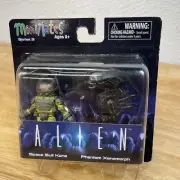 MiniMates Aliens Series 3 Space Suit Kane & Black Alien Phantom Xenomorph - C4