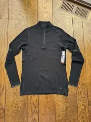 Smartwool Women’s Intraknit Thermal Max Merino ¼ Zip Baselayer Top Small NWT