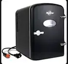 Koolatron 6 Can AC/DC Retro Mini Cooler/Mini Fridge in BLACK (4.2 QT/4 Liters)