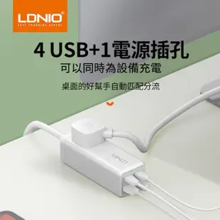 【LDNIO】65W 家用氮化鎵桌面轉接器 多口擴展插線板 Type-C集線器 PD快充充電器 USB電源延長線 110V