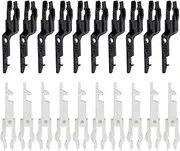 Yuiturt 20 Pcs Fire Alarm Test Key, Emergency Door Release Key, Universal Fire Call Point Key Compatible with Major Brands like Fulleon, Gent, Apollo, STI, KAC, White & Black