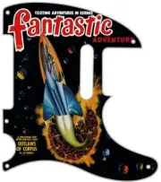 Pickguard Graphic to fit Fender Telecaster Guitar 5 Hole '52RI Outlaws of Corpus
