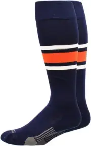 TCK Dugout Series Socks NAVY | ORANGE | WHITE LG