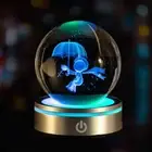 USB Night Light LED Crystal Ball Table Lamp 3D Moon Planet Galaxy Decor for Home