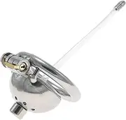 Metal Pot Cover Cage Chastity Lock Breathable Chastity Device With Hollow Urethral Catheter Transparent Silicone Catheter Penis Cage Men'S Bondage Wear Cock Cage Sex Toy To Prevent Erection
