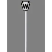 Tichy Train Group 8296 PRR Keystone Whistle Post (18) HO Scale