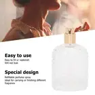 2pcs Glass Perfume Atomizer Bottle Refillable Empty Clear Glass Spray Bottle JFF