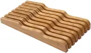 In Drawer Bamboo Kitchen Knife Storage Block, Knife Organizer and Holder 318