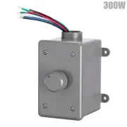 300W Outdoor Impedance Matching Volume Control w/ Rotary Knob Weather Resistant