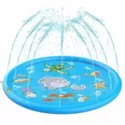 Large 170CM Kids Inflatable Splash Water Pad Sprinkler Spray Water Play Mat