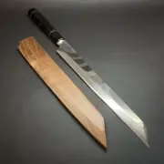 Yanagiba Knife 9.5" VG10 Damascus Blade w/ Sheath Mirror Finish Sashimi 285mm