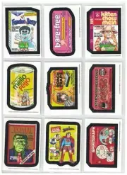 2014 WACKY PACKAGES OLD SCHOOL SERIES 5 WHITE BACKED SET 33 BASE 9 PUZZLE CARDS