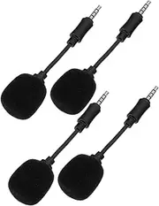 Kisangel 4pcs Recording Microphones for Pc Mini Noise Reduction Microphone Design Easy to Use for Laptop Conference Calls