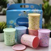 TUPPERWARE One Touch Spring Collection (Set of 6) 1.25L/42.26fl oz With Gift Box