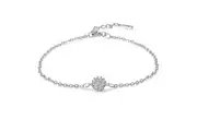 Solid 925 Sterling Silver Wild Flower Bracelet
