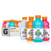 Gatorade Zero Sugar Thirst Quencher, Glacier Cherry Variety Pack, 12 Fl Oz (Pack