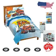 Blaze and The Monster Machines 4-Piece Toddler Bed Set – Super Soft Microfiber