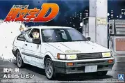 Initial D-plastic model-Aoshima-model-Takeuchi Tree AE85 Levin 1/24 Scale