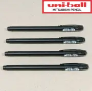 4 x Uni-ball Jetstream 101 Roller Ball Pen Black 1.0mm Broad SX-101